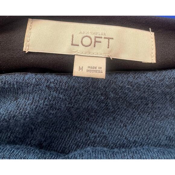 Ann Taylor LOFT Medium Blue Heathered Straight Pencil Dress - Picture 3 of 8